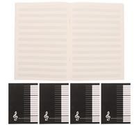 NUOBESTY 10 Pièces Carnet de Composition Musicale Créative Portable, 18