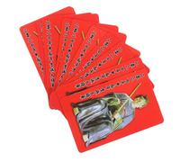 NUOBESTY 10 Pièces Carte De Vœux Année du Dragon Bijoux Bracelet Vert pour Femme Tai 2024 Feng Shui Taï Affichage du Défi Portefeuille Amulettes Attrapeur De Rêves Chanceux Perles PVC Rouge