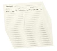 NUOBESTY 10 pièces Cartes Recettes Cuisine Kraft Fiches Pratiques Compactes pour Notes Alimentaires et Recueil de Recettes Supports Résistants pour Usage Domestique et Loisirs