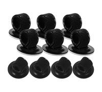 NUOBESTY 10 Pièces clips pour stylos en métal Porte-stylo en métal pour le presse-papiers pince à ressort clip pour stylos porte-crayon autocollant amovible support de crayon Black