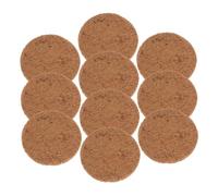 NUOBESTY 10 pièces Coconut Fiber Nesting Mat with Bottom Hole for Bird Cages Soft Set Plant Fiber Pad for Parakeet Finch Pigeon Breeding and Potting