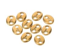NUOBESTY 10 pièces Connecteurs de Perles Acier Inoxydable à Double Trou pour DIY Bijoux Connecteurs Ovales pour Création de Colliers et Bracelets