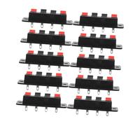 NUOBESTY 10 pièces Connecteurs Hautement Durables Terminal de Câble pour Enceintes Installation Rapide par Mécanisme de Serrage Filaire Fiable pour Systèmes Audio