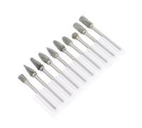 NUOBESTY 10 pièces Lot de Fraises Rotatives Carbure de Tungstène pour Gravure et Polissage Têtes de Ponçage Outil Rotatif pour Sculpture Bricolage et Menuiserie Adapté Aux Meuleuses et