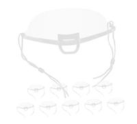NUOBESTY 10 pièces Masque Réutilisable Transparent Buée Couvre Nez Salive pour Restauration et Hôtellerie Lot