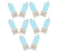 NUOBESTY 10 Pièces Mini Resin Water Dispenser Charms Kit Portable DIY Dollhouse Accessories For Keychains And Jewelry