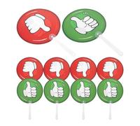 NUOBESTY 10 Pièces Palettes de Réponse des Élèves, Panneaux de Participation en Classe, Plastique, Double Face Vrai/faux, Faciles à Nettoyer, pour Séances de Questions-réponses, Étudiants