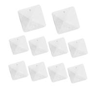 NUOBESTY 10 Pièces Perles Acryliques Transparentes pour Luminaires Suspendus Accessoires Décoratifs pour Embellissement Européen
