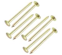 NUOBESTY 10 pièces Piquets de Jardin Galvanisés avec Pointe Aiguisée Ancrage Sol Résistant pour Délimitation Paysagère et Camping