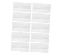 NUOBESTY 10 pièces Plaques Acryliques pour Numéros de Table Présentoirs Résistants Aux Chocs pour Restaurants et Bureaux Cartes de Placement Transparentes
