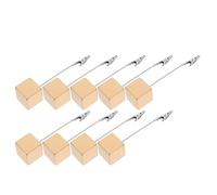 NUOBESTY 10 Pièces Porte Clip Photo Résine de Supports Cubiques avec Pince Crocodile pour Noms et Notes pour Bureau et Maison