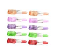 NUOBESTY 10 Pièces Rouge À Lèvres Signe Stylo Stylo À Bille Rouges À Lèvres Créatif Beau Stylo À Bille Strass Stylo Rouge À Lèvres Stylo À Bille