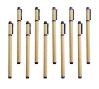NUOBESTY 10 Pièces Stylo Gel Scolaire Créatif en Papier Kraft, Léger Clip | Étudiants et Bureau, Lot, Bleu et Noir, Usage sur Papier, Cahiers et Marquage