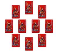 NUOBESTY 10 Pièces Tai Sui Cards Year Of The Snake Traditional Chinese Amulet PVC Fortune Cards For Home Decor And Luck