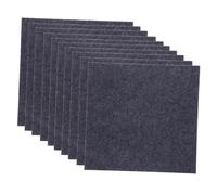 NUOBESTY 10 Pièces tapis de jeu carrelage tapis carré hirsute tampon tapis de sol pour les enfants qui jouent de moquette bricolage Polyester (Polyester) Dark Grey
