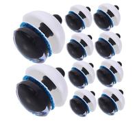 NUOBESTY 100 Ensembles Resin Glitter Safety Eyes Lightweight Moon Shaped Eyeballs with Offset Pupils for Crochet Plush Toys DIY Craft Accessories
