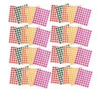 NUOBESTY 100 Feuilles Autocollants de points de couleur autocollants colorés étiquettes adhésives décalcomanies pour bouteilles étanchéité stickers Papier d'herbe