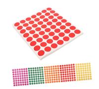 NUOBESTY 100 Feuilles D'Autocollants À Pois Colorés Autocollants Colorés Points Auto-Adhésifs Étiquettes De Codage Couleur Rondes Autocollants À Pois Étiquettes