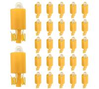 NUOBESTY 100 Pièces Ampoule LED Jaune pour Borne D'arcade et Bouton de Commande, Résistante aux Actions Fréquentes, en Métal et Plastique, pour Jeux D'arcade 12v