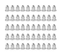 NUOBESTY 100 Pièces Bouchons de Boucles Oreilles Cuivre Accessoires Pratiques pour Diy Stoppers Résistants et Élégants