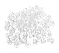 NUOBESTY 100 Pièces Bumper Pads with Soft Embedded Stems Collision Furniture Feet Pads for Cabinets Glass Tables and Walls Shock Absorption