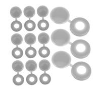 NUOBESTY 100 Pièces Cache Vis Plastique Gris Capuchons Décoratifs pour Vis Auto Taraudeuses Protection Poussière pour Meubles et Voiture Finition et Résistante