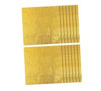 NUOBESTY 100 pièces Carrés Papier Aluminium Texturé Orange pour Bonbons Chocolat Caramel Feuilles Daluminium Protection Fraîcheur Accessoire DIY Décoration Polyvalent
