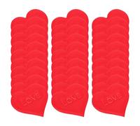 NUOBESTY 100 Pièces Confettis de Table Forme de Cœur Décoration Saint-Valentin et Mariage Pétales Éponge Rouge Ambiance Romantique et Personnalisée pour Fêtes et Anniversaires