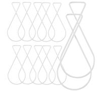 NUOBESTY 100 Pièces Crochets Suspendus de Plafond en Acier Argenté | Dalles, Usage sans Outils ni Adhésif, Surface Lisse, Réutilisable en Lieux Commerciaux