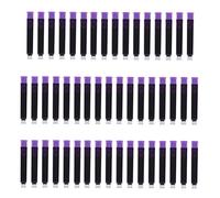 NUOBESTY 100 Pièces d'encre Cartouches d'encre pour Stylo Plume Violet Encre De Stylo Plume Encrer Cartouches De Recharge pour Stylo Norme Courte Automatique Bureau Printemps Plastique