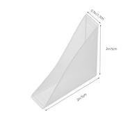 NUOBESTY 100 Pièces Plastic Corner Guards for Furniture Triangle Edge Protectors for Tables Frames Mirrors Adhesive Anti-Collision Bumpers and Easy to Install