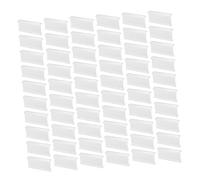 NUOBESTY 100 Pièces présentoir porte-étiquette petit petits porte-affiches support d'enseigne de marchandise en plastique de signe de marchandise PVC