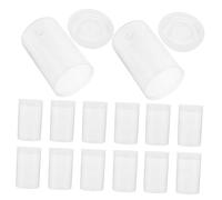 NUOBESTY 100 Pièces Transparent Plastic Storage Bottles With Lids Small Empty Containers For Medicine Accessories Coins Beads Durable Sealed Tubes For Organizing Small Items
