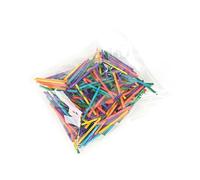 NUOBESTY 1000 Pièces ramasser des bâtons de jeu cadeau d'anniversaire enfants Calcul math sticks jouets d'éveil bâtons de bois colorés allumettes de bricolage de bois En