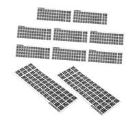 NUOBESTY 10Feuilles Autocollants De Remplacement pour Clavier Arabe De Stickers Clavier Décalcomanies Accessoires pour Ordinateur De Bureau Et Portable avec Lettres Claires Et Lisibles
