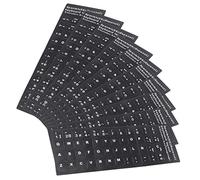 NUOBESTY 10feuilles Autocollants pour Clavier Ordinateur Lettres Autocollants pour Clavier De Remplacement pour Espagnol Étiquettes pour pour Ordinateur