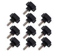 NUOBESTY 10pcs Boutons de Serrage Étoile en Plastique et Fer, Poignée à Vis Facile à Installer pour Meubles et Équipements Industriels, pour Projets
