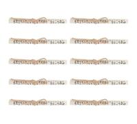 NUOBESTY 10pièces Bénédiction Juive pour Porte Versets Bibliques pour Maison Décoration Israélienne Religieuse Ornement de Porte Petits de Mezouza