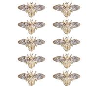 NUOBESTY 10pièces Décorations Ongles Abeilles Alliage Style Rétro Pour Manucure Diy Et Décoration Du Corps