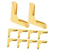 NUOBESTY 10pièces Lot de Protège-Coins Vintage Métal Protection Angle Décorative Coins De Style Rétro Finition Soignée Protection pour Albums Et Carnets Décoration Intérieure