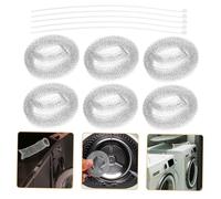 NUOBESTY 10pièces Piège à Peluches Acier Inoxydable Pour Machine à Laver Filtre à Charpie Haute Densité Lot De Nettoyage Facile Eau Plus Propre