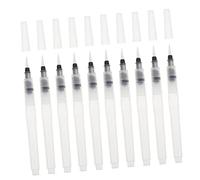 NUOBESTY 10pièces Pinceaux Aquarelle Professionnels avec Réservoir Eau Pinceaux à Peinture pour Crayons Aquarelle Et Marqueurs Solubles Pointe Fine pour Détails Précis Et Mélanges Couleur f