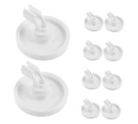 NUOBESTY 10pièces Roulettes de Panier pour Lave-vaisselle Plastique Kit de Réparation pour Panier Inférieur Remplacement de Roues et Picots pour DIY