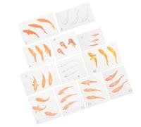 NUOBESTY 12 feuilles Autocollants Petit Poisson Résine Époxy Kit DIY Décoratif Stickers Créatifs pour Décoration Maison et Vitrines Transparentes