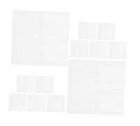NUOBESTY 12 Feuilles Étiquettes Autocollantes Vêtements Étiquettes Tissu Auto-adhésives Imperméables et Lavables Sans Repassage pour Garçon Fille et Fournitures Scolaires Blancs