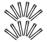 NUOBESTY 12 Paires Lot de Embouts Silicone pour Branches de Lunettes Manchons Antidérapants Grips Confortables pour Maintien Sécurisé Adaptés à Différents Types de Montures pour Sport