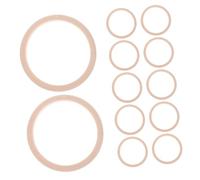 NUOBESTY 12 Pièces Bracelets Non Traité pour Création Anneaux Ronds Naturel à Peindre Connecteurs de Bijoux Diy pour Fabrication de Bracelets Personnalisés