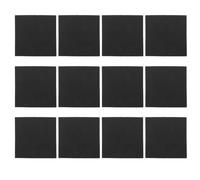 NUOBESTY 12 Pièces Cales de Nivellement, Patins Noirs PEVA Anti-Vibrations | Absorption des Chocs, Protection du Sol, Ajustements Plus Silencieux, pour Pieds de Table et Mobilier Extérieur