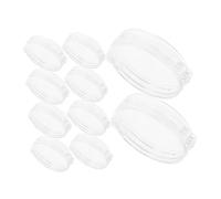 NUOBESTY 12 Pièces Coin Collection Holder With Dual Head Ear Hanger Plastic Protective Coin Storage Box For Vehicle Home And Office Decor