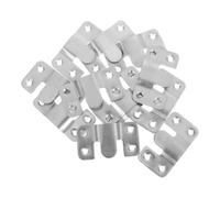 NUOBESTY 12 Pièces Crochet de Fixation pour Cadre Photo, Support de Tableau en Acier Inoxydable Argenté, Crochet Suspendre Montagne, Maintien Sécurisé, Résistant à L'usure la Corrosion